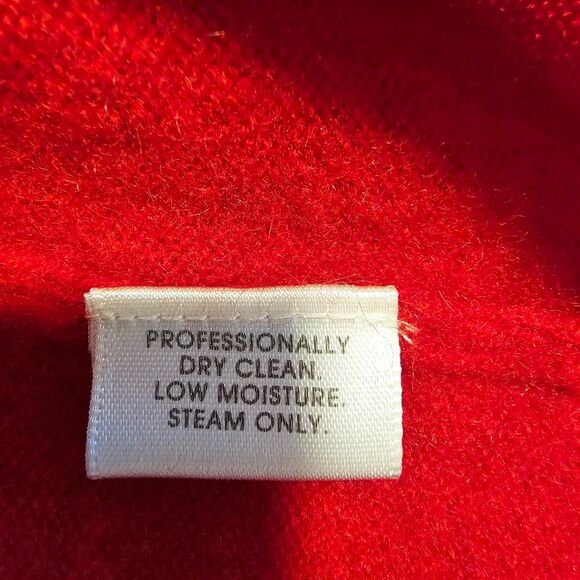 Luxury Red 100% Cashmere Turtleneck Sweater XL 2 Ply Jumper Pullover Cashmere - Picture 5 of 8